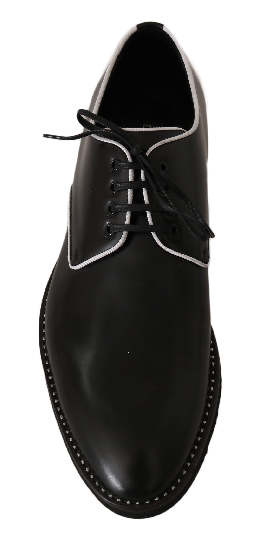 Chaussures Derby élégantes en cuir noir Dolce &amp;amp; Gabbana