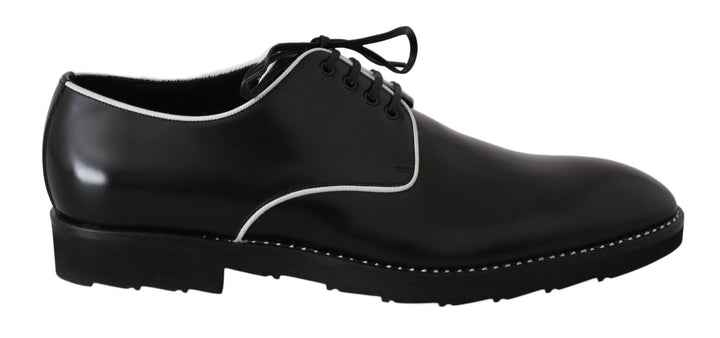 Chaussures Derby élégantes en cuir noir Dolce &amp;amp; Gabbana