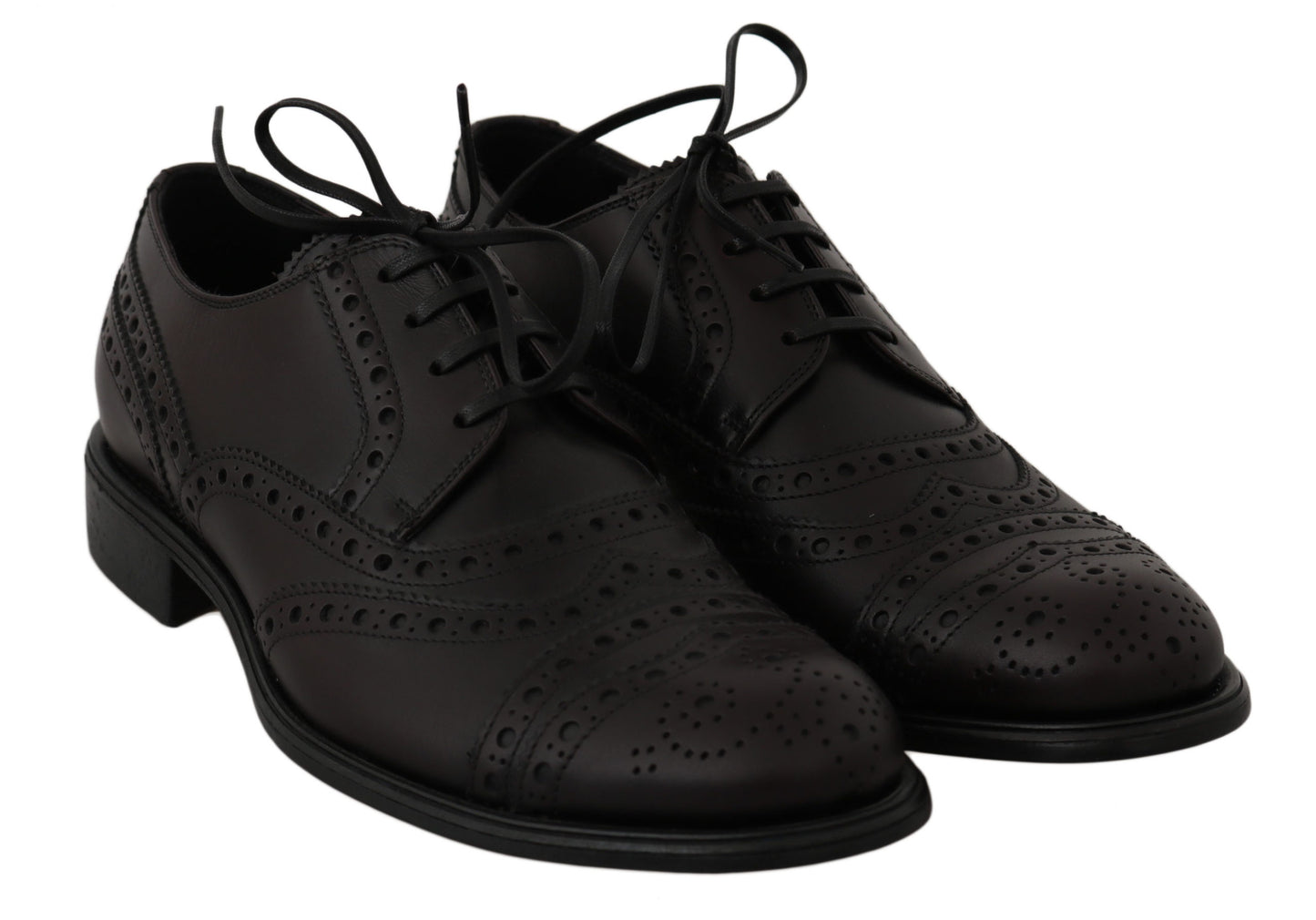 Chaussures habillées élégantes derby bordeaux Dolce &amp; Gabbana