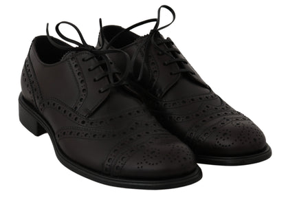 Chaussures habillées élégantes derby bordeaux Dolce &amp; Gabbana