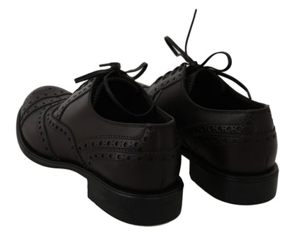 Chaussures habillées élégantes derby bordeaux Dolce &amp; Gabbana