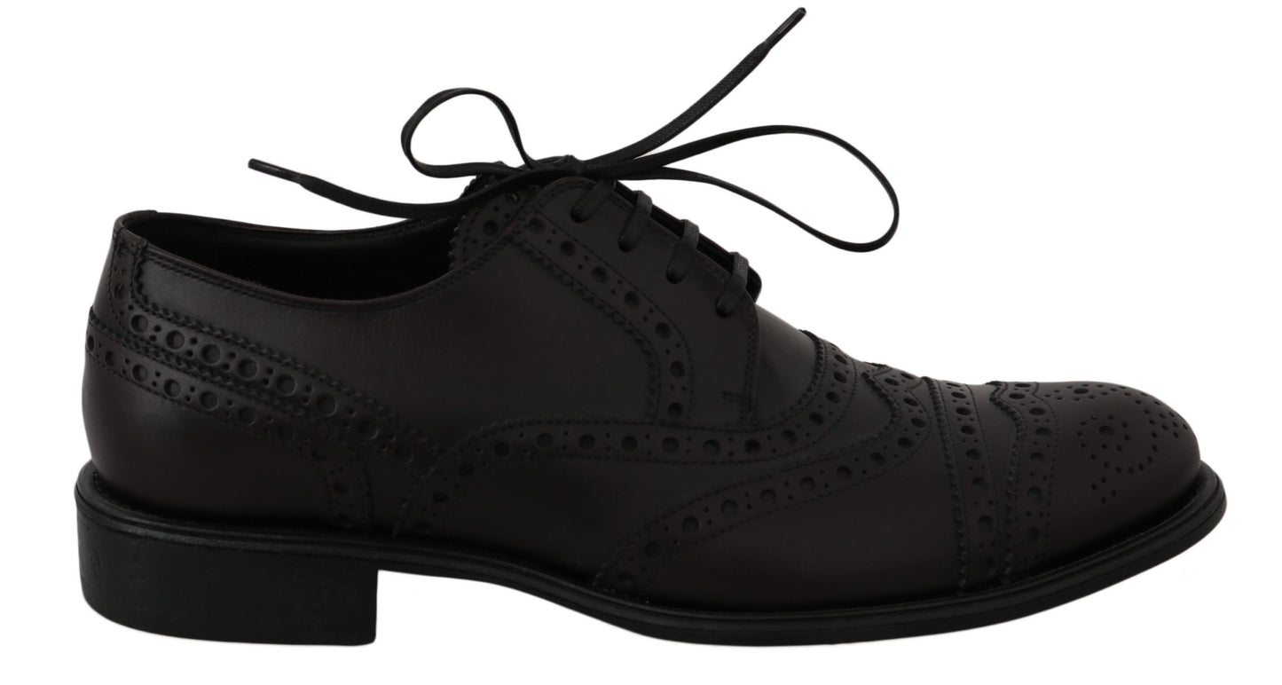 Chaussures habillées élégantes derby bordeaux Dolce &amp; Gabbana
