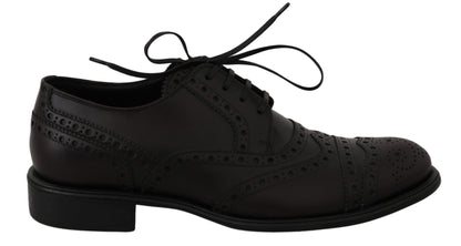 Chaussures habillées élégantes derby bordeaux Dolce &amp; Gabbana