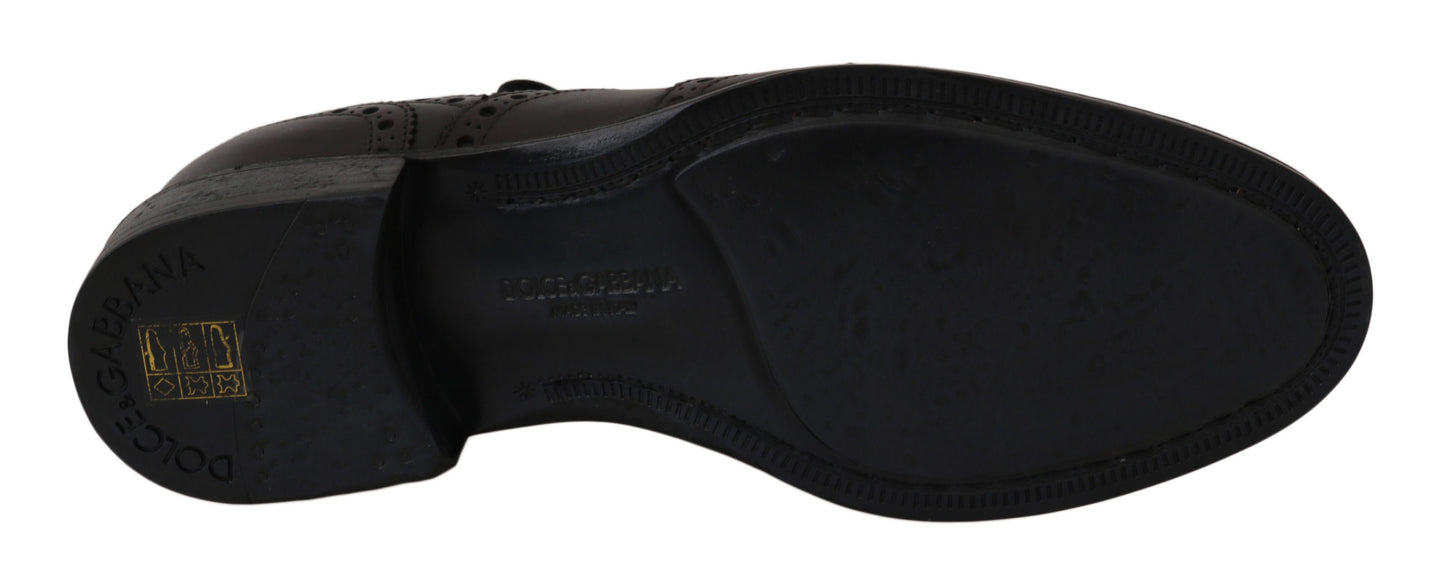 Chaussures habillées élégantes derby bordeaux Dolce &amp; Gabbana