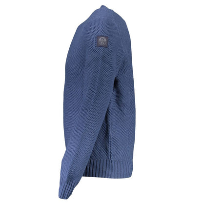 North Sails Blue Cotton Men Sweater