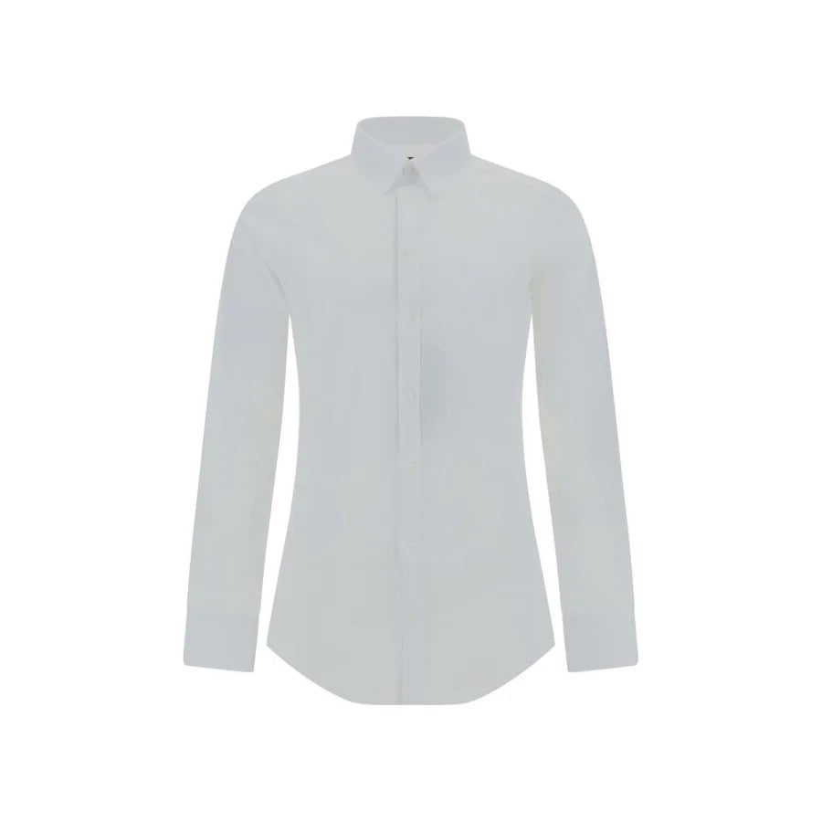 Dolce & Gabbana White Elastane Dress Shirt