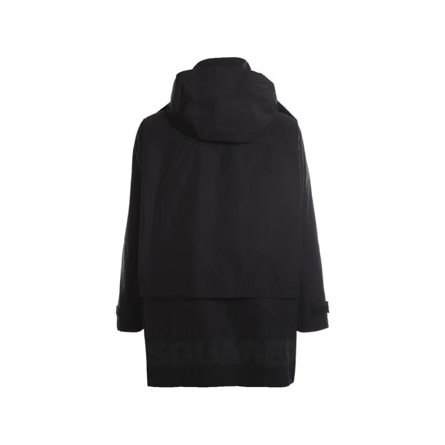 Dsquared² Black Nylon Shell Jacket