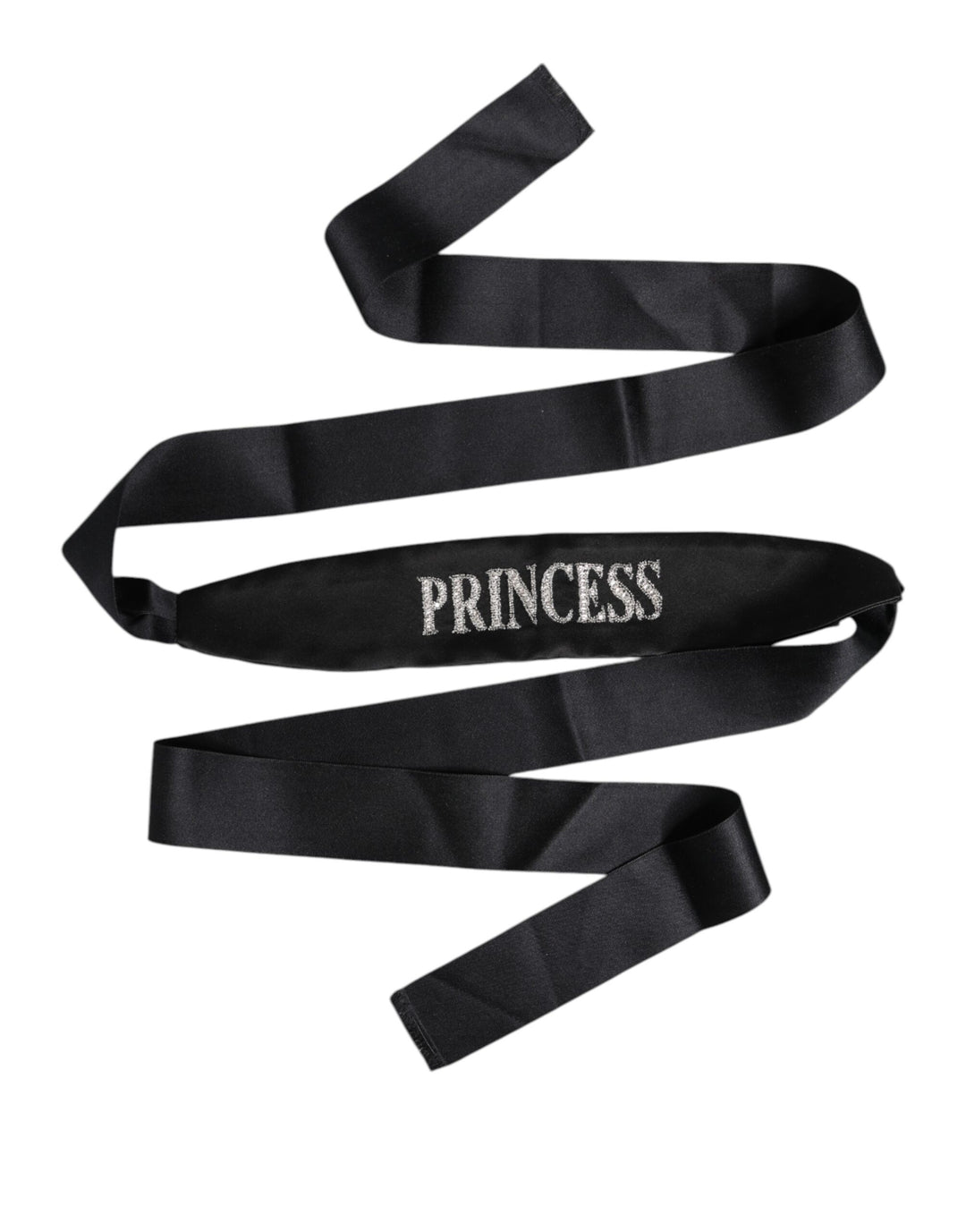 Dolce &amp; Gabbana Black Princess Fantasy Braided Waist Belt