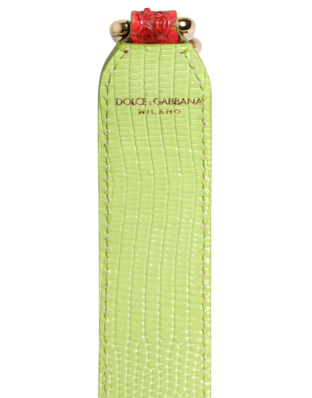 Dolce &amp; Gabbana Red Exotic Leather Handbag Accessory Shoulder Strap