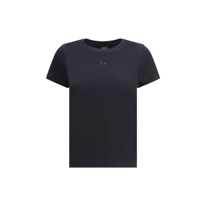 PINKO Black Cotton T-Shirt