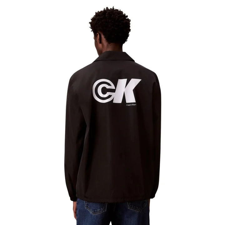 Calvin Klein Jeans Black Polyester Shell Jacket