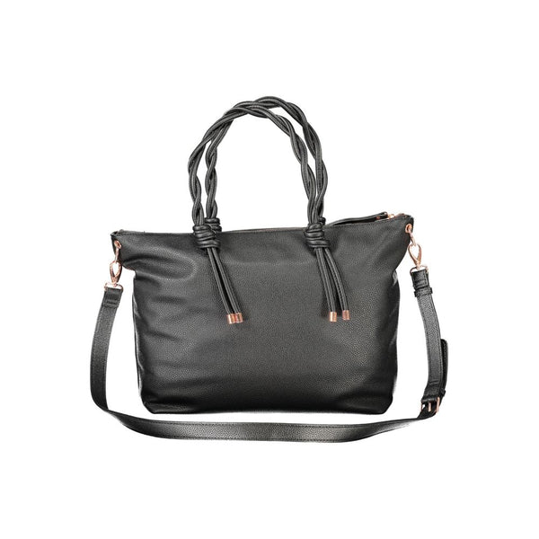 Mario Valentino - ’Black Polyurethane Women’s Bag’