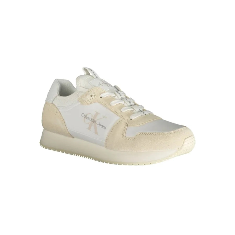 Calvin Klein White Polyester Men Sneaker