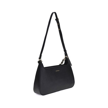 Coccinelle Black Calf Leather Bos Taurus Shoulder Bag