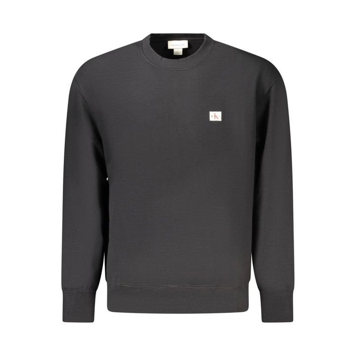 Calvin Klein Black Cotton Men Sweatshirt