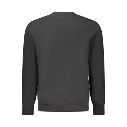 Calvin Klein Black Cotton Men Sweatshirt