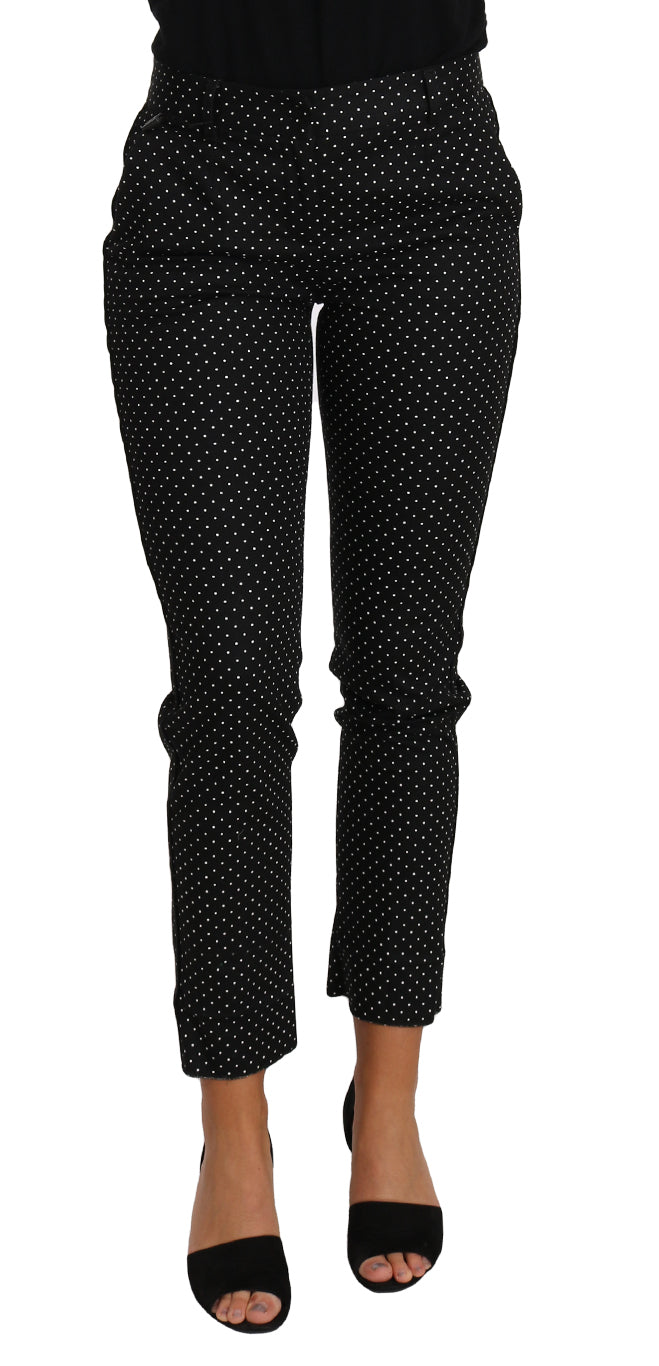 Pantalon court élégant à pois Dolce &amp;amp; Gabbana