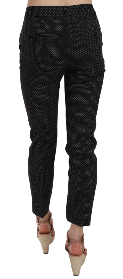 Pantalon élégant en laine vierge noire Dolce &amp; Gabbana