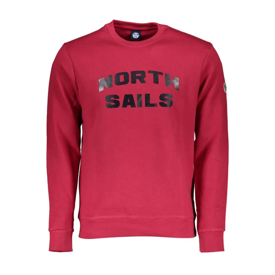 North Sails Red Cotton Men’s Sweatshirt