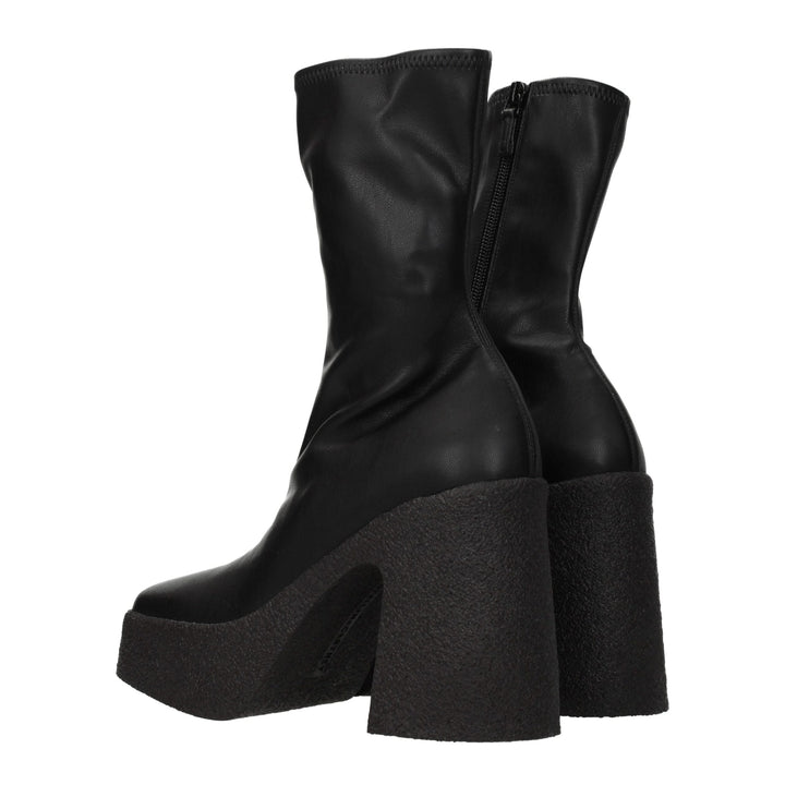 Stella McCartney Black Leather Ankle Boots