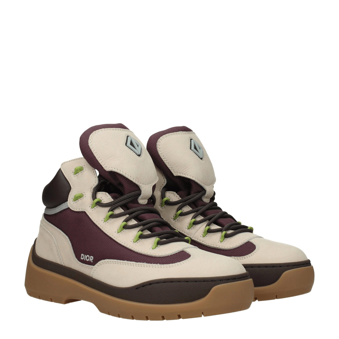 Christian Dior Beige Leather Ankle Boots