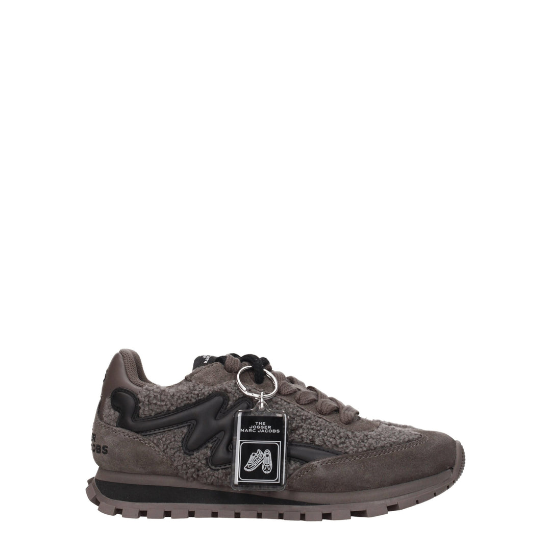 Marc Jacobs Gray Fur Chunky Sneakers