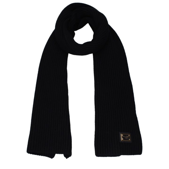 Dolce &amp; Gabbana Black Cashmere Scarf