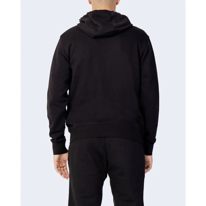 Armani Exchange Black Cotton Hoodie