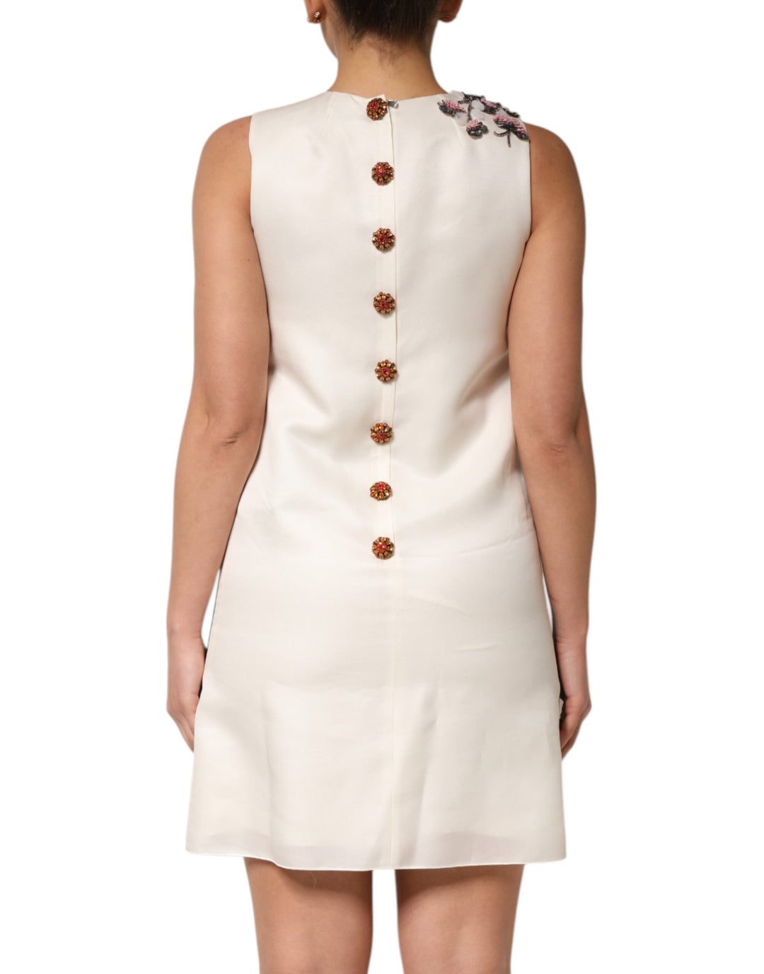 Dolce &amp; Gabbana Multicolor Crystal Embellished A-line Mini Dress