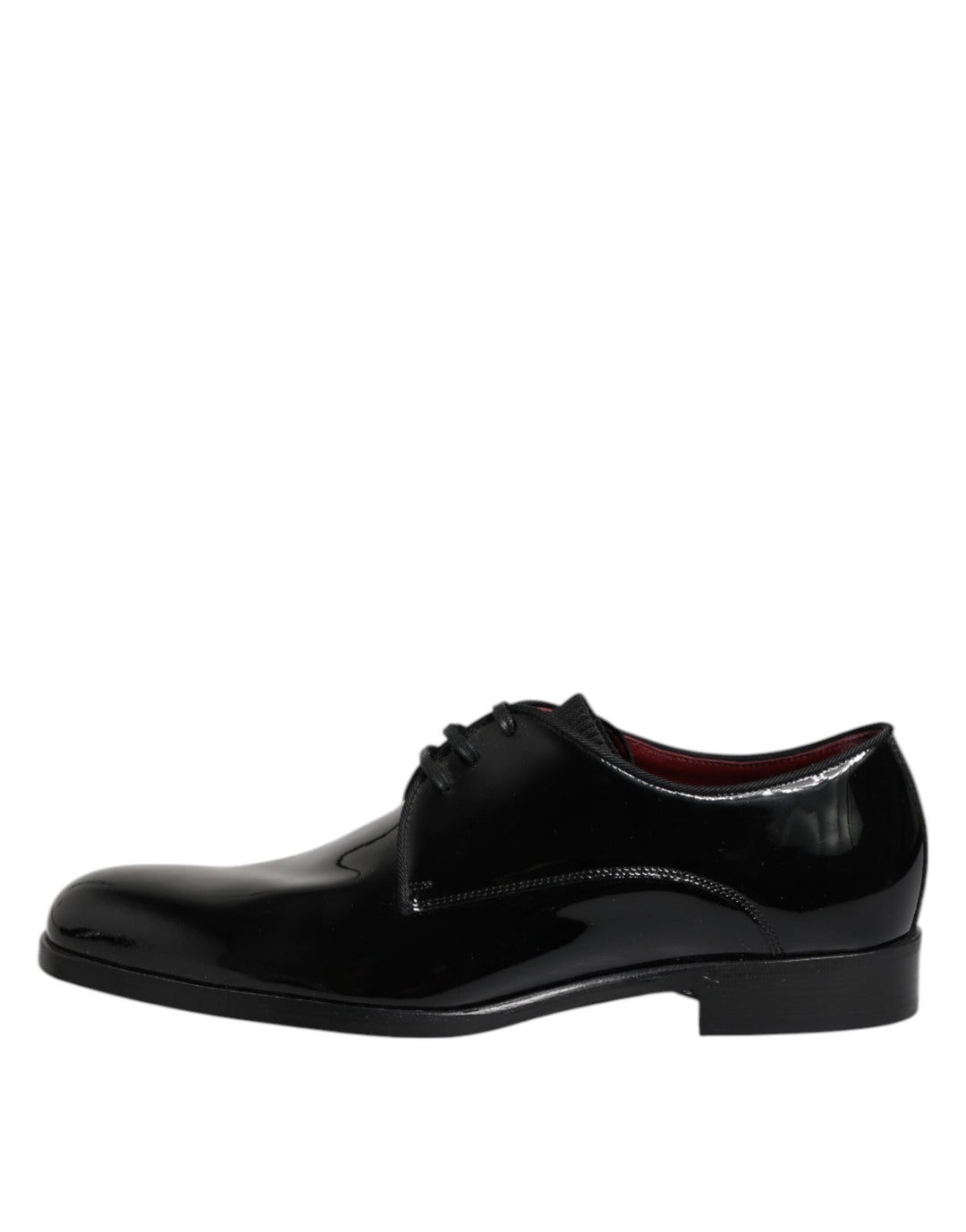 Dolce &amp; Gabbana Black Leather Lace Up Men Derby Formal Shoes