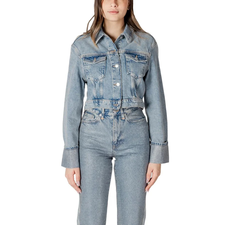 Only Light Blue Organic Cotton Denim Jacket