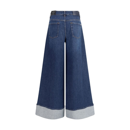 7FOR Blue Cotton Jeans Denim