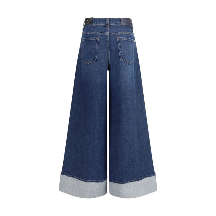7FOR Blue Cotton Jeans Denim