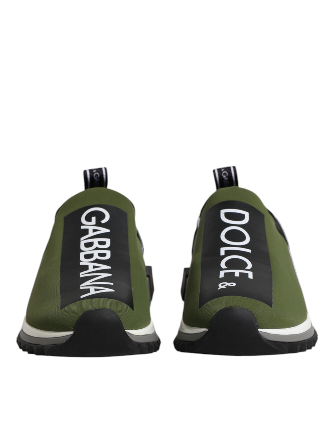 Dolce &amp; Gabbana Green Logo Low Top Sorrento Men Sneakers Shoes