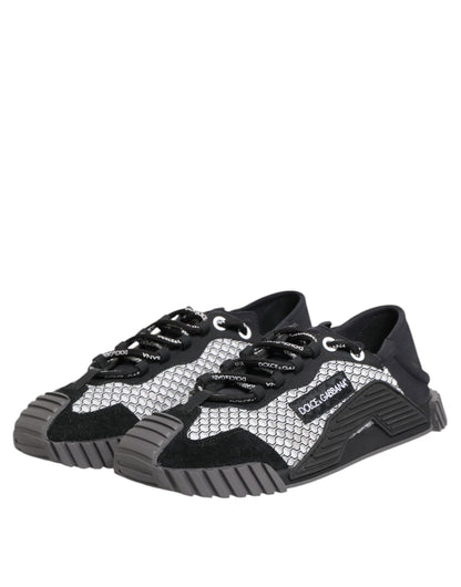 Dolce & Gabbana Multicolor Lace Up Low Top NS1 Sneakers Shoes
