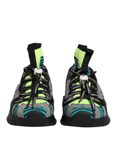 Dolce & Gabbana Multicolor Sorrento Socks Men Sneakers Shoes