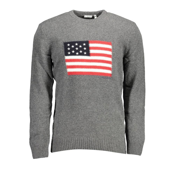 U.S. POLO ASSN. Gray Wool Men&