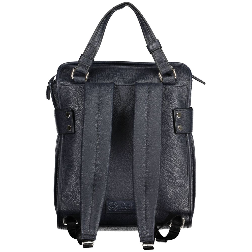 La Martina - Blue Polyurethane Women Backpack