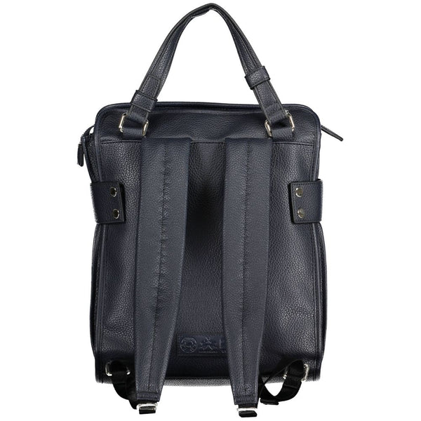 La Martina - Blue Polyurethane Women Backpack
