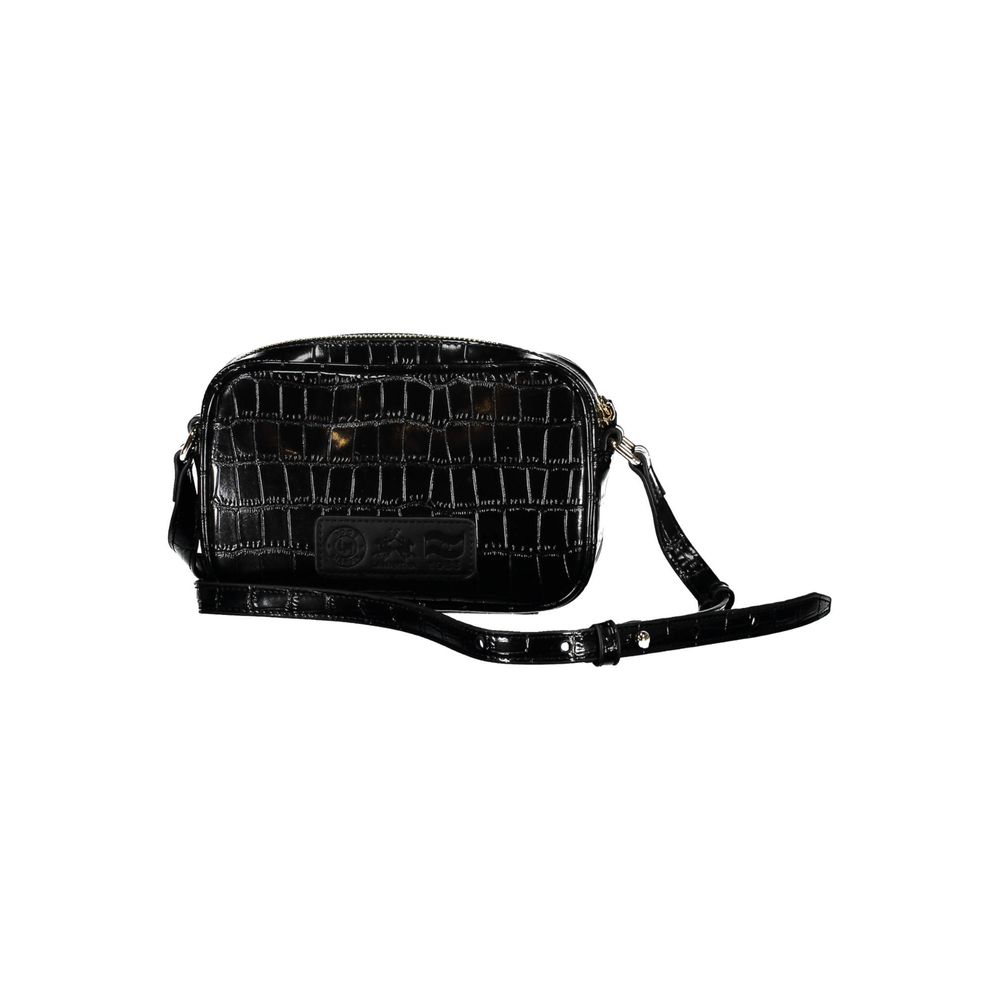 La Martina - Black Polyurethane Women Shoulder Bag