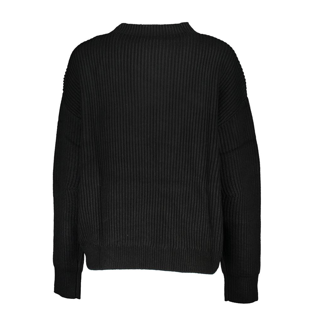 Patrizia Pepe Black Acrylic Women's Turtleneck Sweater