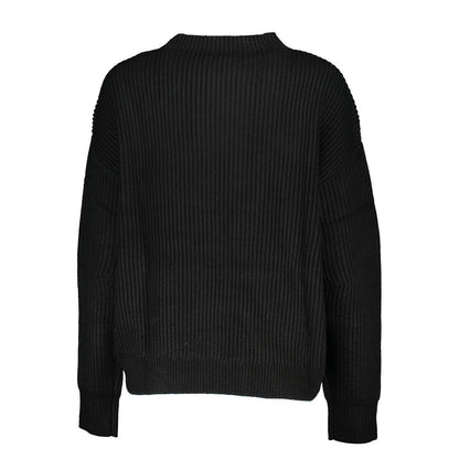Patrizia Pepe Black Acrylic Women's Turtleneck Sweater