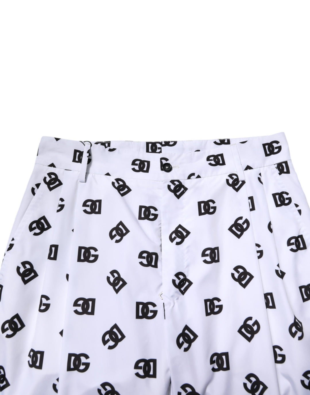 Dolce & Gabbana White Logo Cotton Skinny Denim Trouser Pants