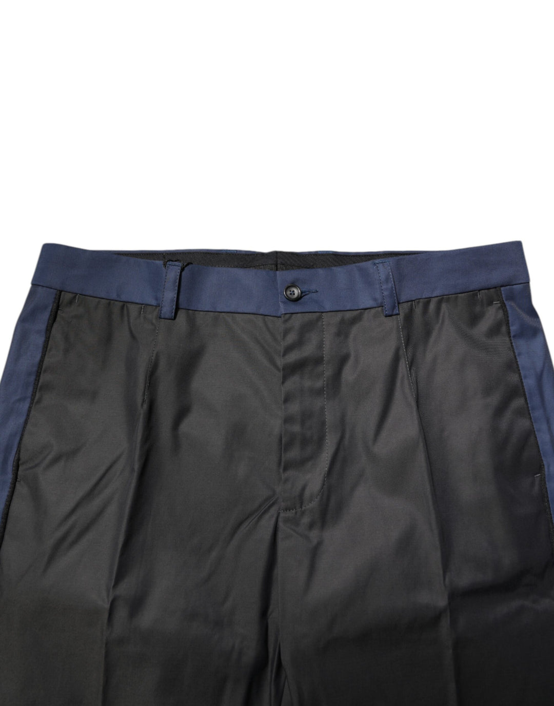 Dolce &amp; Gabbana Gray Blue Cotton 3/4 Chinos Crop Trouser Pants