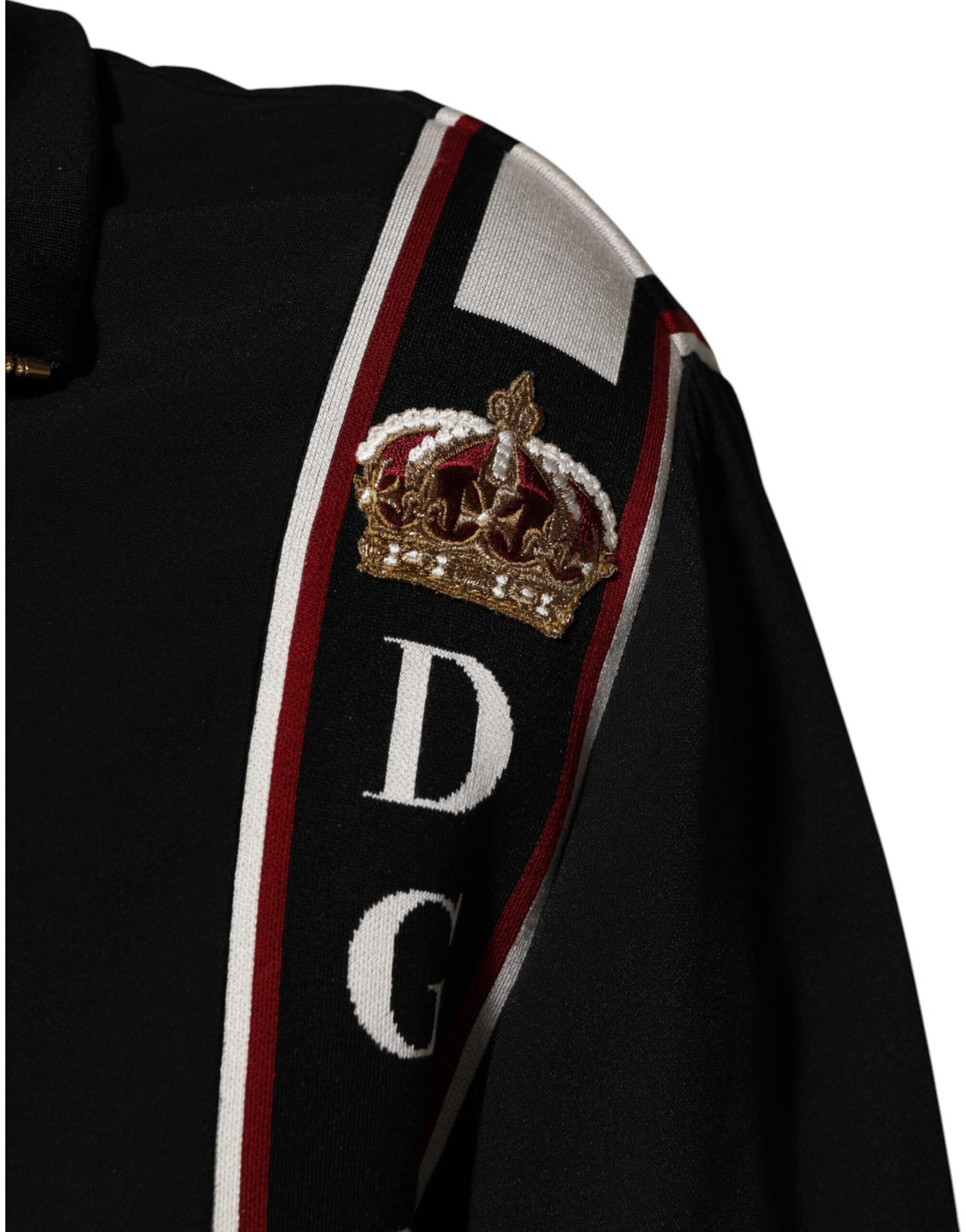 Dolce &amp; Gabbana Black DG King Full Zip Sweatshirt  Sweater