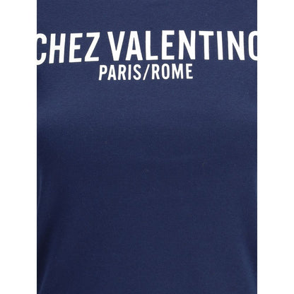 Valentino Blue Cotton T-Shirt