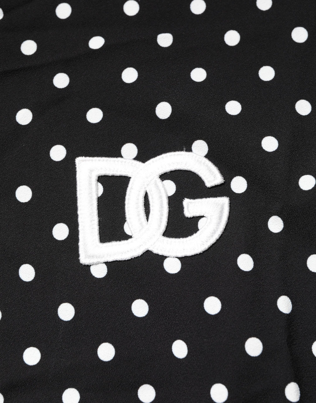 Dolce &amp; Gabbana Black Polka Dot Short Sleeves Collared Polo T-shirt
