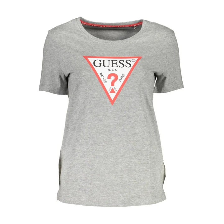 Guess Jeans Grigio Cotton Women T-Shirt