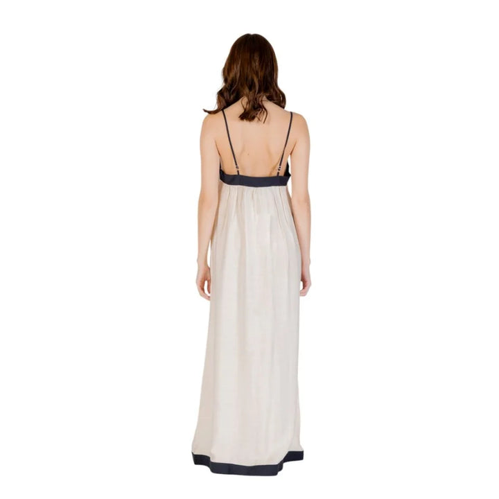 Vero Moda Beige Nylon Long Dress
