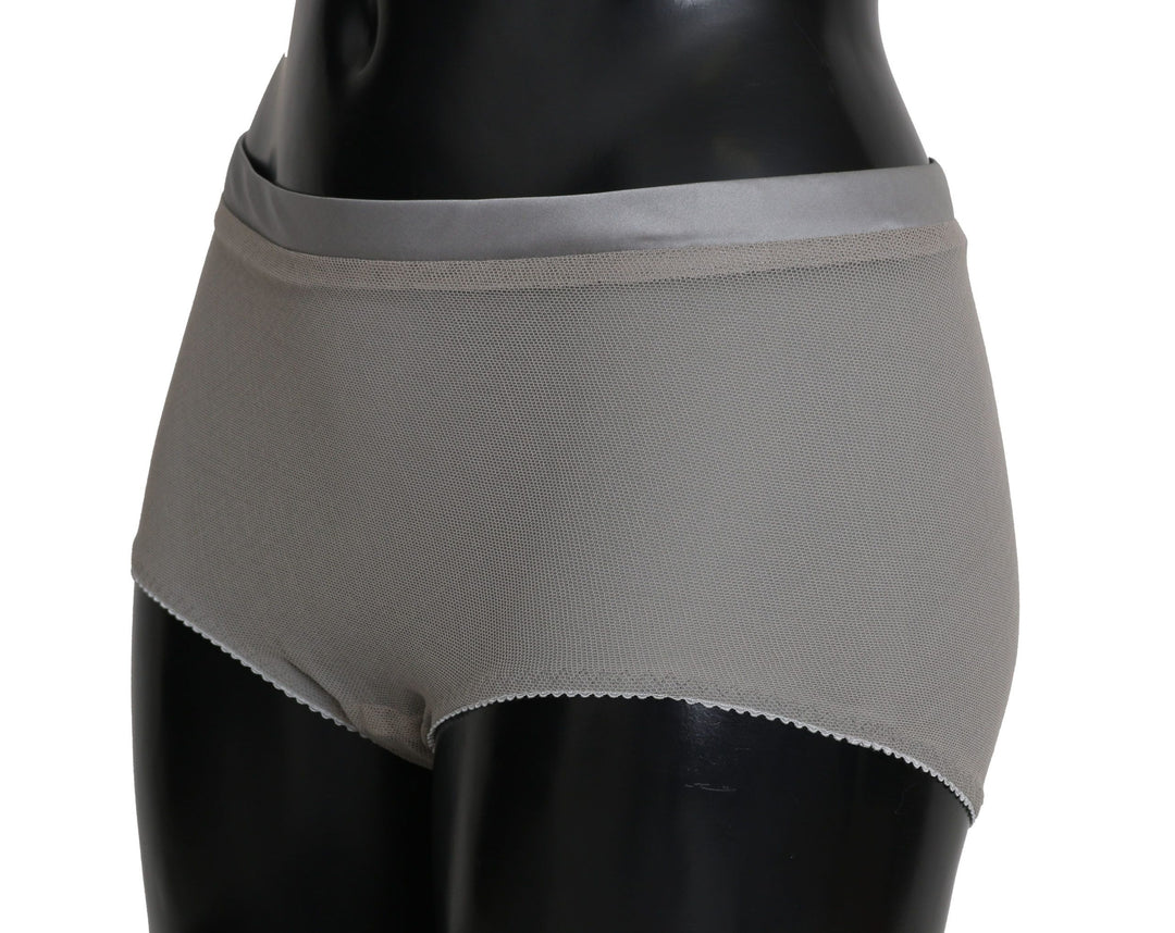 Dolce &amp; Gabbana Underwear Silver With Net Silk Bottoms